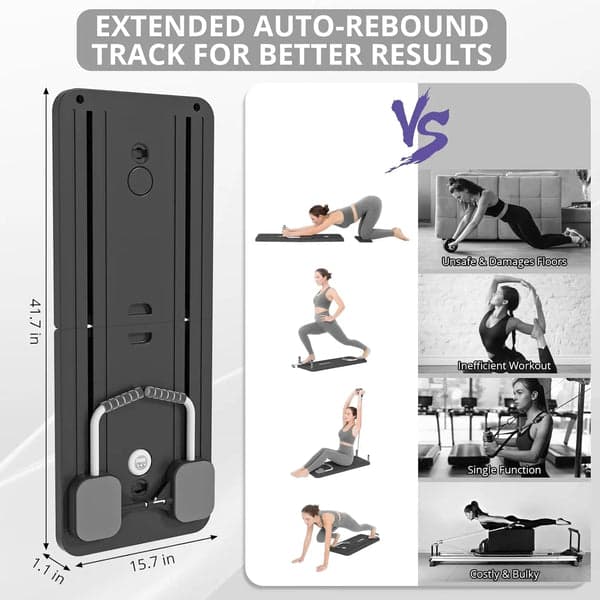 Supplier graphic comparing the black board with other home workout options